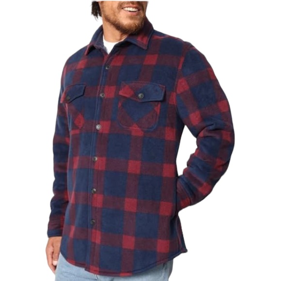 Freedom Foundry - Plaid Fleece Jackets Super Plush Sherpa Lined Jacket Shirt - Picture 7 of 7